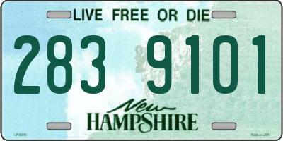 NH license plate 2839101