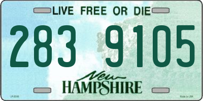 NH license plate 2839105