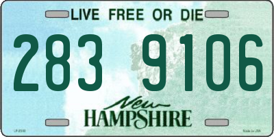 NH license plate 2839106