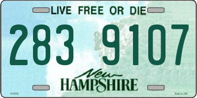 NH license plate 2839107