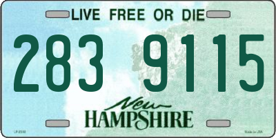 NH license plate 2839115