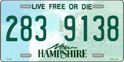 NH license plate 2839138