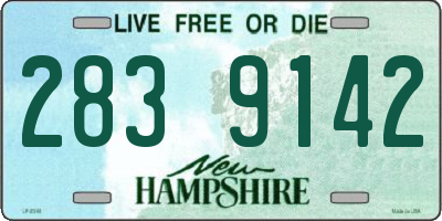 NH license plate 2839142
