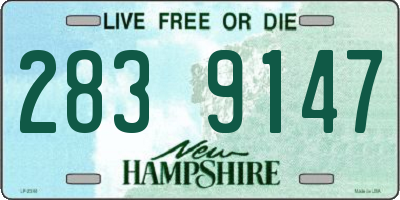 NH license plate 2839147