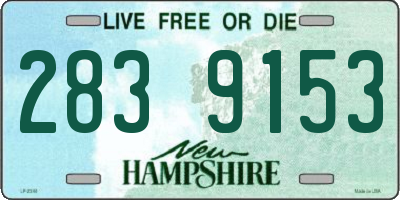 NH license plate 2839153