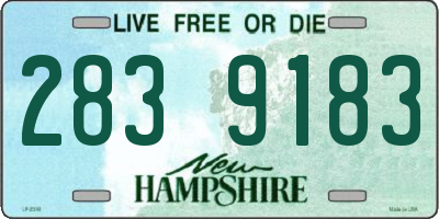 NH license plate 2839183