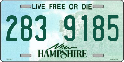 NH license plate 2839185