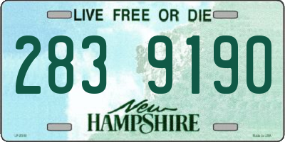 NH license plate 2839190