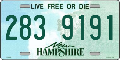 NH license plate 2839191