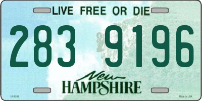 NH license plate 2839196