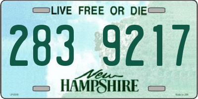 NH license plate 2839217