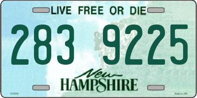 NH license plate 2839225