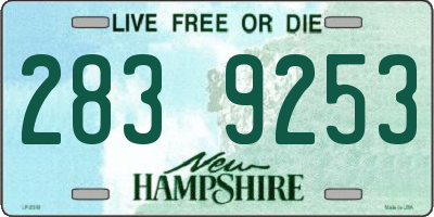 NH license plate 2839253