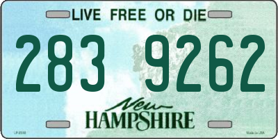 NH license plate 2839262