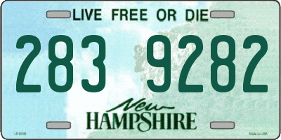 NH license plate 2839282