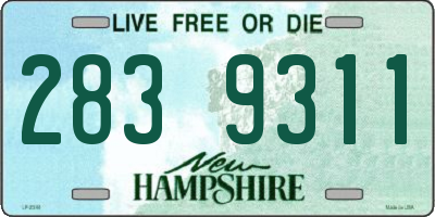 NH license plate 2839311