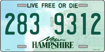 NH license plate 2839312