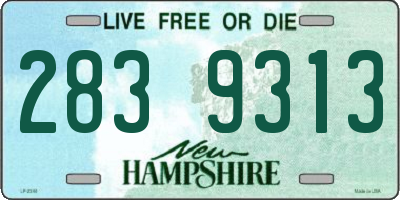 NH license plate 2839313
