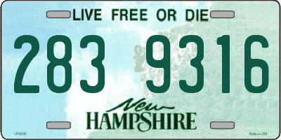 NH license plate 2839316