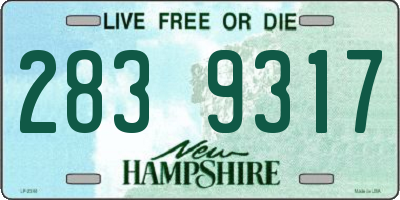 NH license plate 2839317