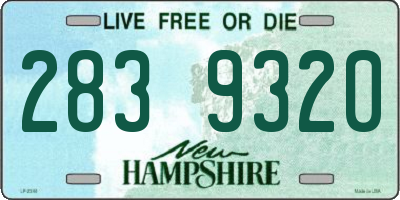 NH license plate 2839320