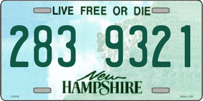 NH license plate 2839321