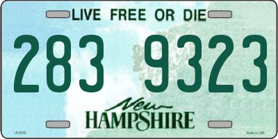NH license plate 2839323