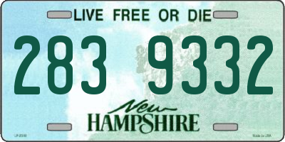 NH license plate 2839332