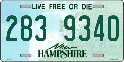 NH license plate 2839340