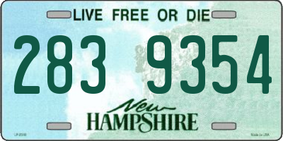 NH license plate 2839354