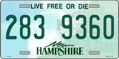 NH license plate 2839360