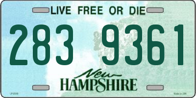 NH license plate 2839361