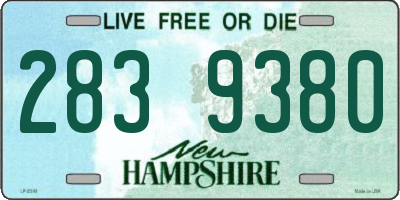 NH license plate 2839380