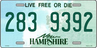 NH license plate 2839392