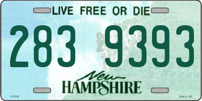 NH license plate 2839393