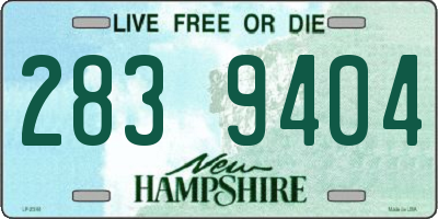 NH license plate 2839404