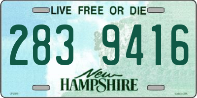 NH license plate 2839416