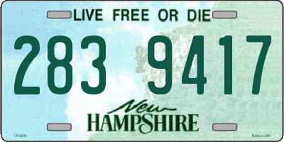 NH license plate 2839417