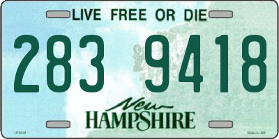 NH license plate 2839418