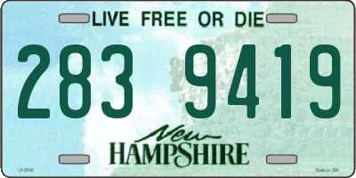 NH license plate 2839419