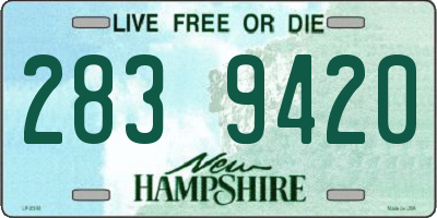 NH license plate 2839420