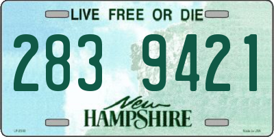 NH license plate 2839421