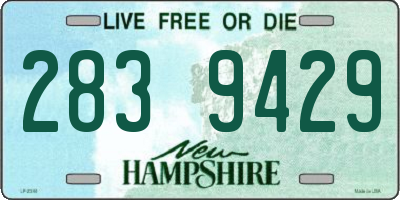 NH license plate 2839429
