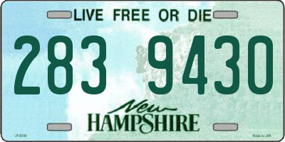 NH license plate 2839430