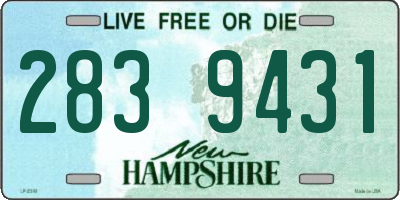 NH license plate 2839431