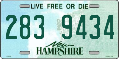 NH license plate 2839434