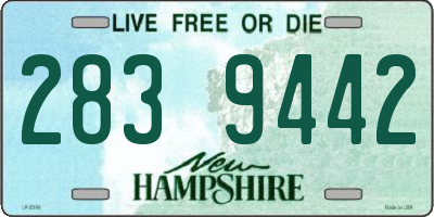 NH license plate 2839442
