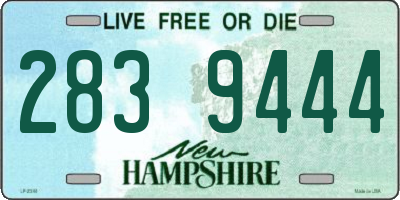 NH license plate 2839444