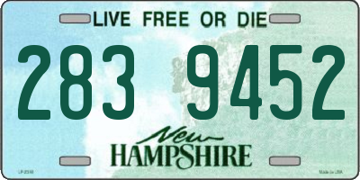 NH license plate 2839452
