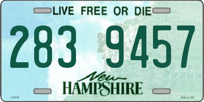 NH license plate 2839457